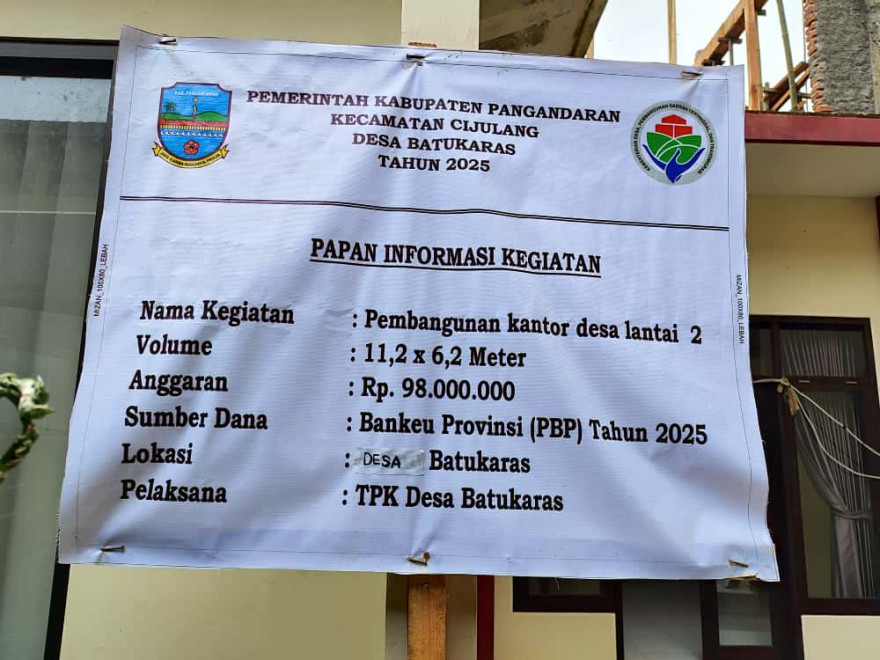 Pembangunan Kantor Desa Lantai 2 di Batukaras Dimulai, Sediakan Ruang Aula untuk Rapat dan Pertemuan